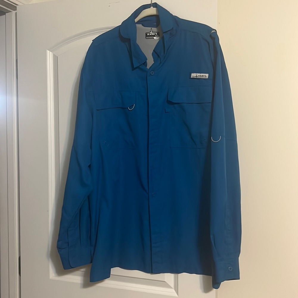 Men’s shirt long sleeve xlg no smoke hime, like new worn once